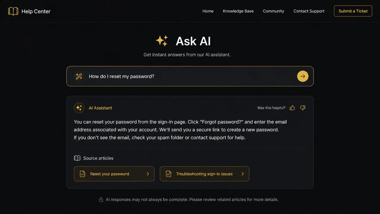 OfferStream Customer Service AI assistant